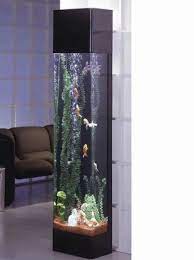 Ss Glass Pillar Type Fish Aquriam