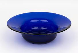 A Cobalt Blue Glass Bowl By Stephen