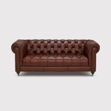Ullswater Leather Chesterfield 3 Seater