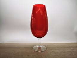 Buy Large Wine Glass Shape Vase 27cm
