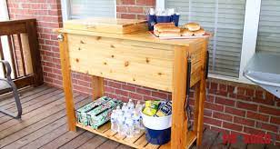 Patio Cooler And Grill Cart Free