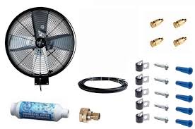 24 Wall Mounted Misting Fan Kit From