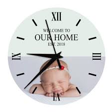 Personalised Photo Text Wall Clock