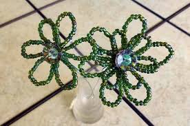 Diy Bead Flowers Pot Stakes Gifts For