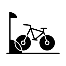 Bike Parking Glyph Icon Bicycle