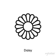 Daisy Icon Vector Sign Symbol Wall