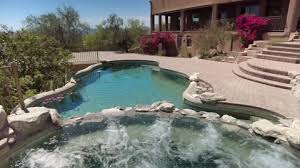 Swimming Pool With Terraced Patio And