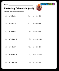 Free Algebra 1 Worksheets Printable W