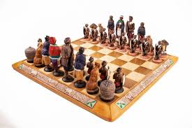 Zulu Ndebele African Chess Set With