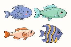Fish Cartoon Vector Drawing Icon Clip