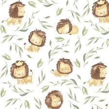 Lion Nursery Fabric Wallpaper And Home