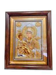 Gold Plated Glass Frame Icon Lero
