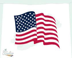 American Flag Svg Patriotic Car Decal