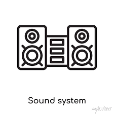 Sound System Icon Vector Sign And