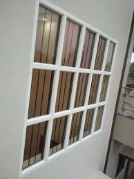 White Frame Upvc Fixed Glass Window