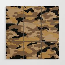 Camo Wood Wall Art By For Petes Sake
