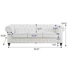 Rectangle Chesterfield Sofa Tufted