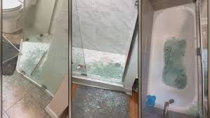 Glass Shower Doors Exploded