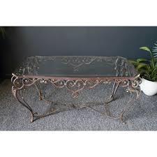 Wrought Iron Garden Coffee Table