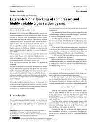 pdf lateral torsional buckling of