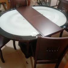 Set Of Glass And Wooden Dining Table Abuja