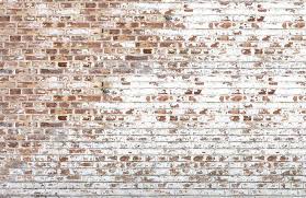 White Painted Brick Wallpaper Mural