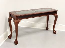 Vintage Mahogany Chippendale Glass Top
