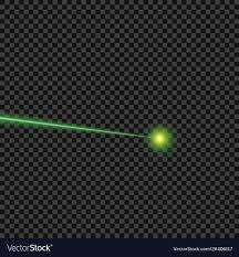 green laser beam isolated transpa