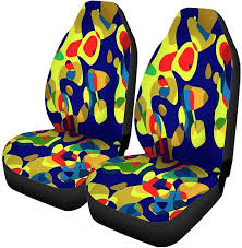 Set Of 2 Car Seat Covers Abstract