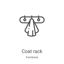 Coat Rack Icon Vector From Furnitures