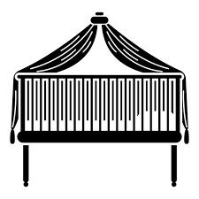 Premium Vector Baby Crib Icon Simple