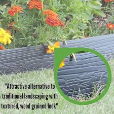 Terrace Board 5 In X 40 Ft Black Landscape Lawn Edging With Stakes