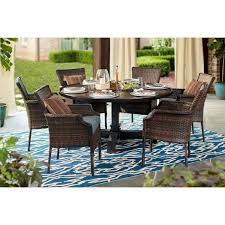 Hampton Bay Grayson Brown 7 Piece