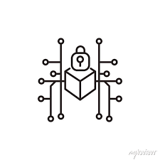 Blockchain Icon Structure Symbol