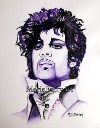 Prince The Pop Icon Watercolor Print