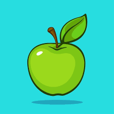 Apple Garden Fresh Fruit Icon Vector