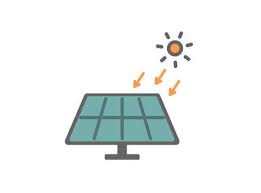 Solar Panel And Sun Color Icon