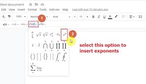 How To Do Exponents In Google Docs 3