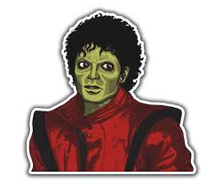 Zombie Michael Jackson Sticker Classic
