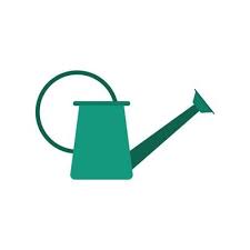 Watering Can Flat Design Vector