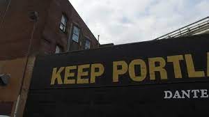 Keep Portland Weird Sign Pan Stock