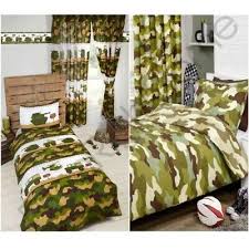 Army Camp Camouflage Tanks Duvet Covers