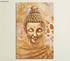 Golden Buddha Art 16 X 24 Wall Painting