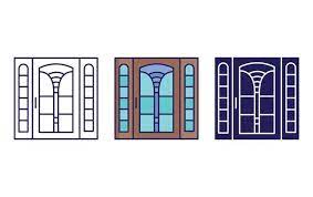 Door And Window Logo Vector Art Icons