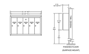 Vertical Surface Mount Mailbox With The