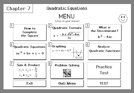 Chapter 7 Br Quadratic Equations
