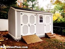 Diy Backyard Storage Shed With Ramp And