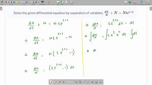 Solve The Given Diffeial Equation