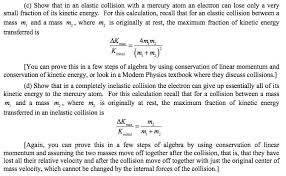 Elastic Collision With A Mercury Atom