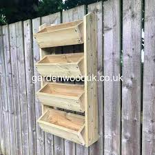 4 Tier Wall Mounted Wooden Planter